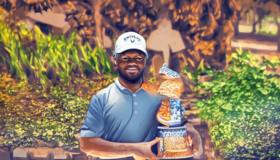 Ο Ελβετός επαγγελματίας παίκτης του γκολφ λαμβάνει...